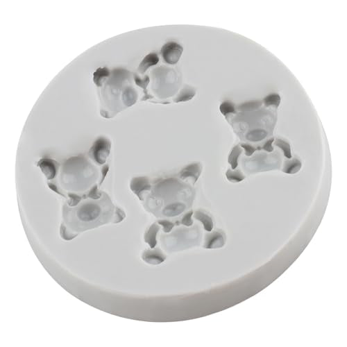 Cute Bear Polymer Clay Mold Bear Silicone Molds for DIY Crafts Epoxy Resin Casting Air Dry Polymer Clay Plaster Jewelry Making - color: Style D