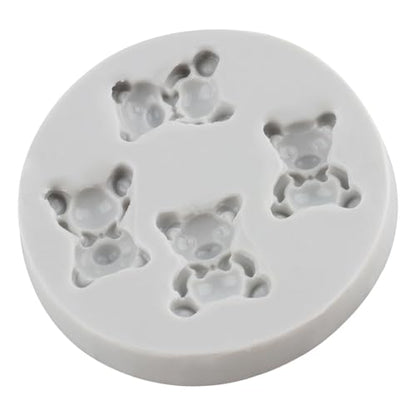 Cute Bear Polymer Clay Mold Bear Silicone Molds for DIY Crafts Epoxy Resin Casting Air Dry Polymer Clay Plaster Jewelry Making - color: Style D