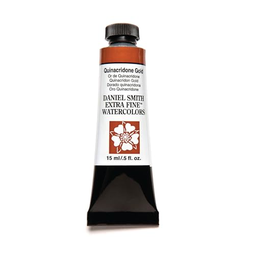 Daniel Smith 284600238 DANIEL SMITH Extra Fine Watercolor 15ml Paint Tube, Quinacridone, Gold - color: Gold