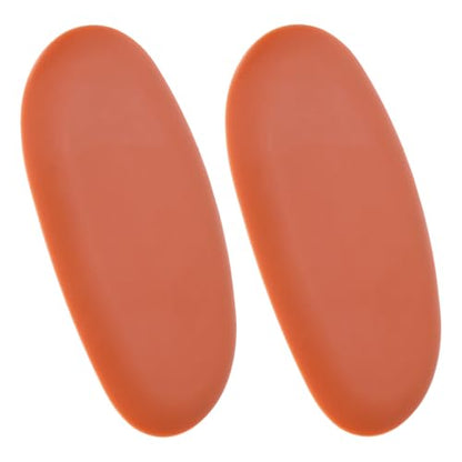 HARFINGTON 2pcs Pottery Ribs 10.5cm x 5.2cm Soft Silicone Rubber Clay Ceramic Sculpting Tools for Finishing Shaping and Smoothing Removing Finger Marks