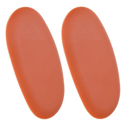 HARFINGTON 2pcs Pottery Ribs 10.5cm x 5.2cm Soft Silicone Rubber Clay Ceramic Sculpting Tools for Finishing Shaping and Smoothing Removing Finger Marks