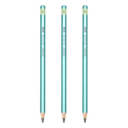 PATIKIL 6B Drawing Pencils for Sketching, Set of 3 Hexagonal Graphite Sketch Pencils Professional Sketching Art Supplies for Drawing Shading Writing Art Artists Beginners, Black - style: 6B