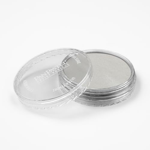 PanPastel Artist Pastels by GOLDEN, Pearl Medium White (Fine), 2.44” / 62mm Pan Diameter, Professional Artist Pastels, Unique Pan Format (cake-like) - color: Pearl Medium - White FINE