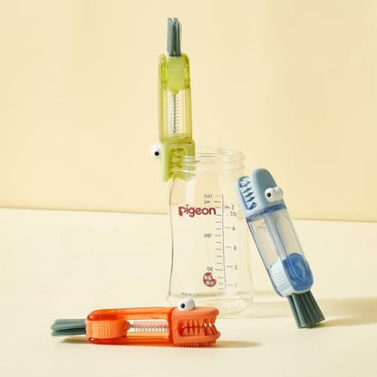 4-in-1 Bottle Cleaning Brush Set, Multifunction Silicone Cup Lid Gap Cleaner, Home Kitchen Crevice Cleaning Tools, 3 Pcs, Blue - color: 3 Pcs_blue