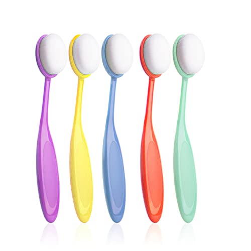 5 Pcs Ink Blending & Stencil Brushes,Color Coded Handle Craft Blender Tools | Soft Pure White Bristles,Color-coded Handles,Easy Ink Blending,for Scrapbooking,Stamping,Stenciling,Artists & Crafters - color: Light Color 5pcs