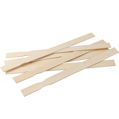 ZOENHOU 100 PCS 12 Inch Paint Sticks, Premium Wooden Paint Stir Waxing Mixing Sticks Bulk for Crafts Painting Crafting Resin Wood Paddle Hobby Projects Garden - size: 100PCS 12 Inch