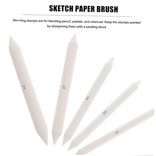 LALAFINA 69pcs Sketch Tool Set Stumps Tortillions Sandpaper Pencil and Eraser for Artists Students and Beginners for Blending Shading and Detailing