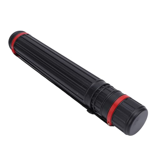 Poster Tube, Poster Tubes Document Tube with Strap Expandable Poster Storage Mailing Tube for Document Black Telescoping Drafting Tube Art Tool Small