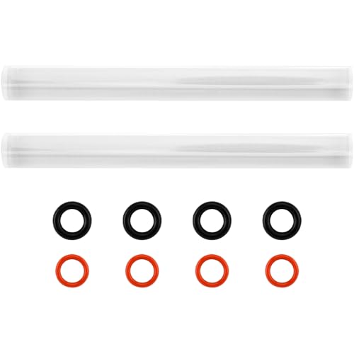 Polymer Clay Tools, 2Pcs Acrylic Rolling Pin with Thickness Rings Kit, Air Dry Clay Tools Clear Slab Roller Supplies Art Craft DIY Tool