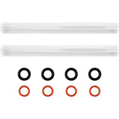 Polymer Clay Tools, 2Pcs Acrylic Rolling Pin with Thickness Rings Kit, Air Dry Clay Tools Clear Slab Roller Supplies Art Craft DIY Tool