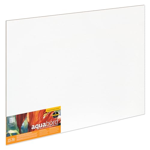 Ampersand Art Supply Aquabord | 22" x 30" | 1/8" Flat Profile | Watercolor Painting Panel | Highly Absorbent Surface for Watercolor, Gouache & Casein - color: Flat Profile, size: 1/8 Inch, 22" x 30"