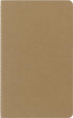 Moleskine Cahier Journal, Soft Cover, Large (5" x 8.25") Ruled/Lined, Black, 80 Pages (Set of 3)