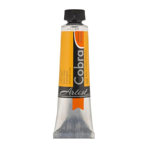 Cobra Water-Mixable Oil Color 40 ml Tube - Indian Yellow