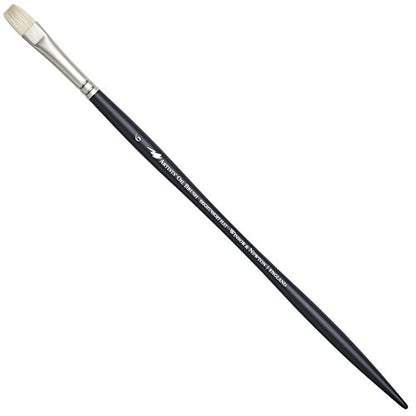Winsor & Newton Artists' Oil Hog Paint Brush, Long Handle Size 6, Bright - size: #6, style: Bright