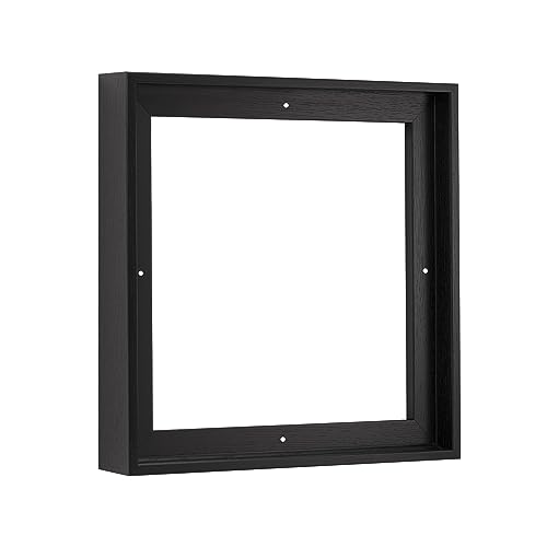 Pixy Canvas Floater Frame 4x4 for 1-1/2 (1.5) inch Deep Canvas Paintings/Canvas Prints/Wood Canvas Panels/Wall Art/Wall Decor/Home Decor/Artwork (Black Oak, 4 x 4 inch, Square) - color: Black Oak, size: 4 x 4 inch