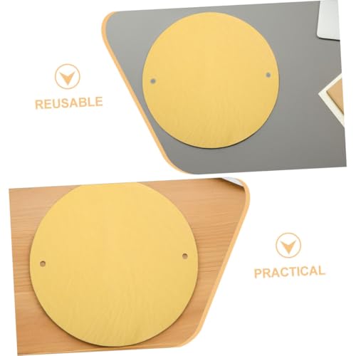 DIYEAH 2pcs Dual Hole Design Clay Throwing Pad for Pottery Wheel Bat Durable and Reusable Mat for Potters Compatible with Density Boards