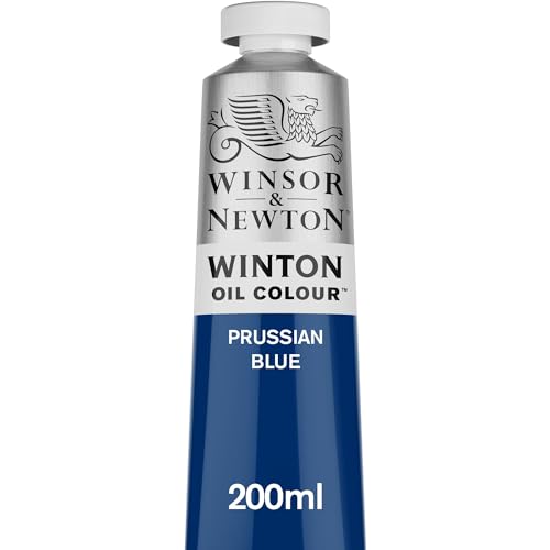 Winsor & Newton Winton Oil Color, 200ml (6.75-oz) Tube, Prussian Blue - color: Prussian Blue, size: 6.75 Fl Oz (Pack of 1), style: 6.75-oz Tube