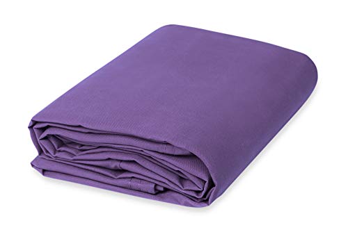 CCS Cotton Canvas Fabric (10oz) – Heavy Duty Duck Cloth for Apparel, Bags, Upholstery, Crafts & Decor – Reusable & Washable Cotton Canvas Bolt (5-Yard, Sheet Lilac) - color: Sheer Lilac