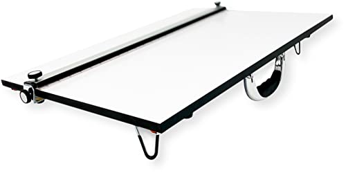 Proartek PK00015 Model PXB24 Portable Drafting Drawing Board 18" x 24"; PXB Series; Adjustable Aluminum Parallel Straightedge; Carry Handle; Architecture Tool for Students and Professionals - size: 18" x 24"