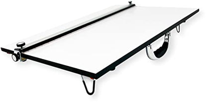 Proartek PK00015 Model PXB24 Portable Drafting Drawing Board 18" x 24"; PXB Series; Adjustable Aluminum Parallel Straightedge; Carry Handle; Architecture Tool for Students and Professionals - size: 18" x 24"
