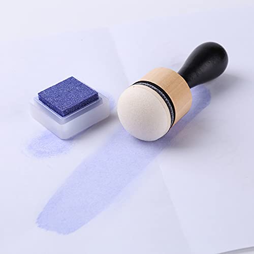 CYFUN DESIGN 20PCS Mini Ink Blending Tools Foam Replacement Foams for DIY Scrapbooking Paper Crafting Handmade Crafts Scrapbooking Supplies Crafting Projects - color: 20pcs Semicircle Foam Refills