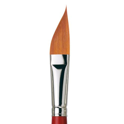 da Vinci Watercolor Series 5587 CosmoTop Spin Paint Brush, Slant Liner Synthetic with Red Handle, Size 20 - size: Size 20, style: Slant Liner