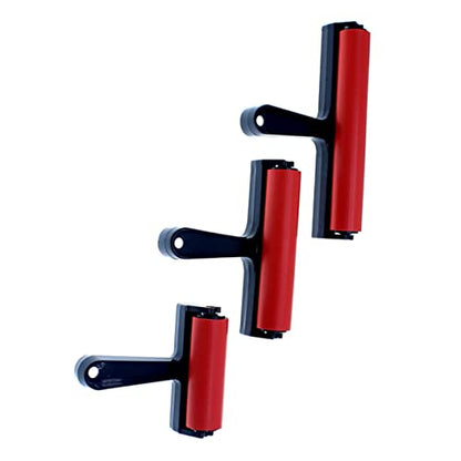 Ink Roller Tool Rubber Roller Brush for Art Long Handle Versatile Sponge Paint Brush for Printmaking - size: 13*21.5cm