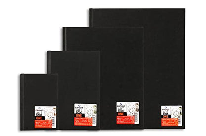 Canson ONE Art Book Paper Pad, Smudge Resistant Sketch Book Paper Pad, Hardbound, 67 Pound, 8.5 x 11 Inch, 98 Sheets - style: 8.5" x 11" Hardbound