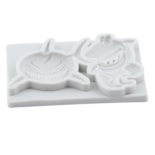 Shark Crocodile Polymer Clay Mold Shark Alligator Silicone Molds for DIY Crafts Epoxy Resin Casting Air Dry Polymer Clay Plaster Jewelry Making - color: Style F