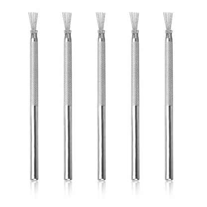 YAFIYGI 5 Pcs Ceramics Tools Kit Pottery Tools Carving Clay Needle Tools Clay Needle Tools Ceramic Sculpting Modeling and Texturing Supplies for Artistic Creations Feather Wire Texture Tools - color: 5 Pack