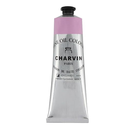 Charvin Extra Fine Oil Paint 150 mL Tube Cyclamen – Professional Artist Oil Color, Archival Quality, Smooth Finish, Nature-Inspired Tone - color: Cyclamen