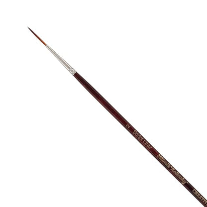Creative Mark Mimik Kolinsky Watercolor Brush - # 2 Script Liner - Long Handle Synthetic Paint Brush - Handmade in Germany - Synthetic Sable Paint Brushes for Professional Artists - Animal-Friendly - size: 2