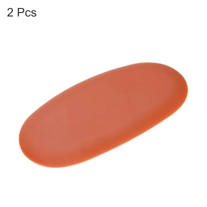 HARFINGTON 2pcs Pottery Ribs 10.5cm x 5.2cm Soft Silicone Rubber Clay Ceramic Sculpting Tools for Finishing Shaping and Smoothing Removing Finger Marks