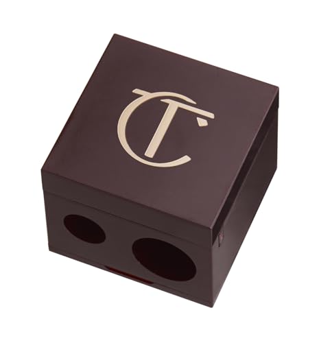 Charlotte Tilbury Pencil Sharpener - Dual-Size Cosmetic Sharpener for Lip Liner, Eyeliner & Eyeshadow Pencils – Compatible with Lip Cheat Liners & Other Standard Pencils – Travel Friendly