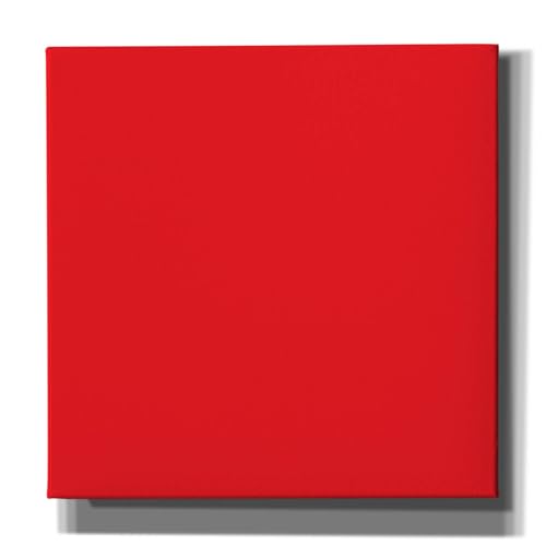 Epic Art Group Artist Stretched RED Printed Canvas, 8"x8"x0.75" Great for Acrylic Paint - color: Red, size: 8x8