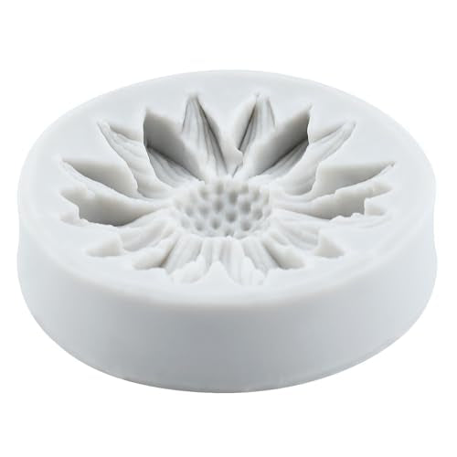 Sunflower Clay Mold Flower Silicone Molds Chrysanthemum Mold for DIY Crafts Air Dry Polymer Clay Plaster Jewelry Making Epoxy Resin Casting - color: Style A