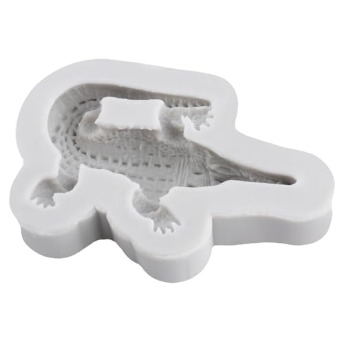 Crocodile Silicone Resin Mold Ocean Animal Polymer Clay Molds for DIY Crafts Epoxy Resin Casting Air Dry Polymer Clay Plaster Jewelry Making - color: Style H