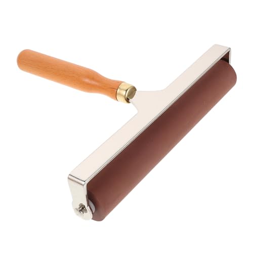 SHERCHPRY Rubber Roller Set for Printmaking 20cm Soft Ink Hand Roller Tool for Artists and Craftsmen Suitable for Gel Printing Stamping and DIY Art Projects