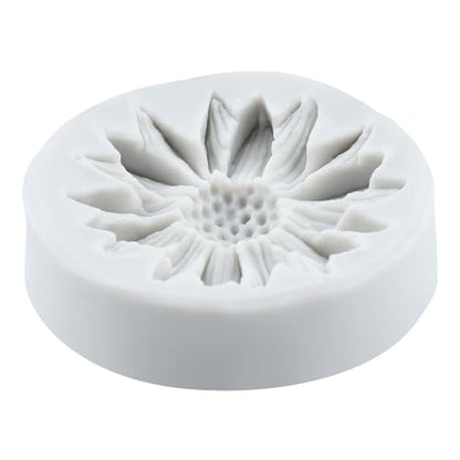 Sunflower Clay Mold Flower Silicone Molds Chrysanthemum Mold for DIY Crafts Air Dry Polymer Clay Plaster Jewelry Making Epoxy Resin Casting - color: Style A