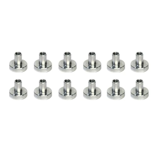 12PCS Stainless Magnetic Bases for Model Spraying, Strong Grip, Anti-Slip Attach to Iron Workbenches/Turntables Durable, 0.4" Washable - Ideal for Miniatures & Small Parts (Clips Not Includ) PMKJ033M - size: Magnetic base