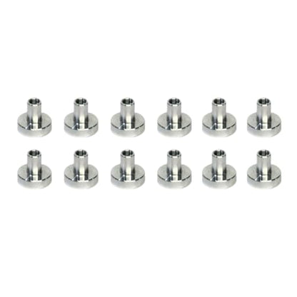 12PCS Stainless Magnetic Bases for Model Spraying, Strong Grip, Anti-Slip Attach to Iron Workbenches/Turntables Durable, 0.4" Washable - Ideal for Miniatures & Small Parts (Clips Not Includ) PMKJ033M - size: Magnetic base