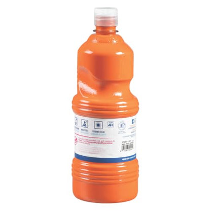Prang Ready-to-Use Tempera Paint Quart, 32 oz., Orange, 6 Count - color: Orange (Pack of 6)