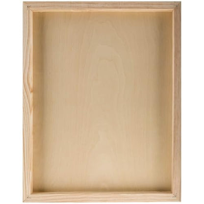 Hobby Lobby Master's Touch Wooden Painting Panel, 14 x 11 inches, 7/8 inch Thick, Natural Wood, Smooth Surface, Versatile for Oils, Acrylics, Chalk Paints, Gesso