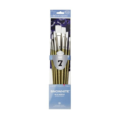 Snowhite Royal and Langnickel Brush Set, Flat, 7-Piece - style: Flat