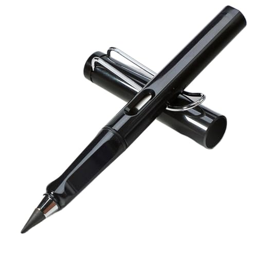 Pencil with 3 Replaceable Tip Set Writing No Ink Pen Office School Supplies Stationery(D) - color: D