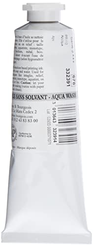Charbonnel Aqua Wash Etching Ink, 60ml Tube, S3, Cardinal Red 678 - color: Cardinal Red, size: 2 fl oz