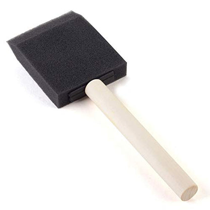 Tosnail 96 Pack 2 Inch Foam Paint Brush with Wooden Handles for Acrylics, Stains, Varnishes, Crafts, Arts