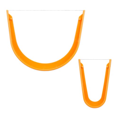 KOOBOOK 2Pcs U-Shaped Plastic Pottery Clay Wire Cutter Professional Clay Cutting Tool for Precise Mud Trimming Texturing Essential Hand Ceramic Cut Off for Enthusiasts Artists