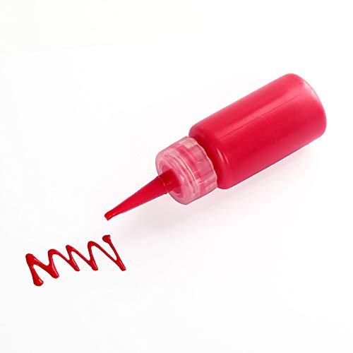 Falling in Art 1oz Needle Tip Squeeze Bottle, Precision Tip Applicator Bottle with a Funnel for Small Gluing Projects, Acrylic Painting, 6 Pack
