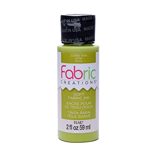 Fabric Creations Fabric Ink in Assorted Colors (2-Ounce), Lime - color: Lime
